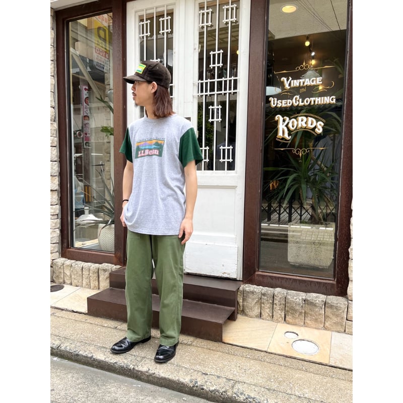 80s L.L.Bean×Champion W-NAME Tee MADE IN USA?? 