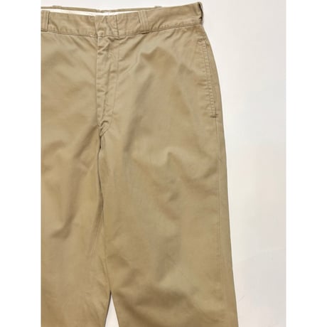 70s US ARMY KHAKI TROUSERS Size W34L29→W32.5L28