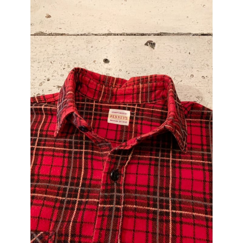 50s PENNEY'S FLANNEL SHIRT MADE IN USA 🇺🇸 Size 50s PENNEY'S FLANNEL SHIRT MADE IN USA 🇺🇸 Size
