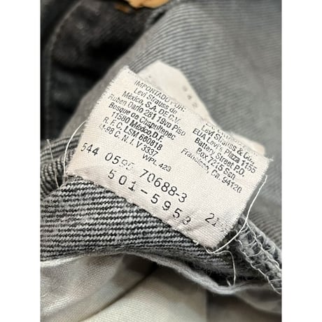90s Levi’s 501-5953 BLACK DENIM PANTS MADE IN USA 🇺🇸  Size W36L34→W34L33