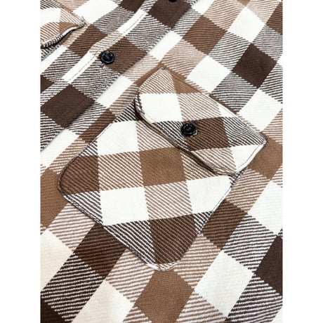 70s FIVE BROTHER FLANNEL SHIRT MADE IN USA 🇺🇸 Size L