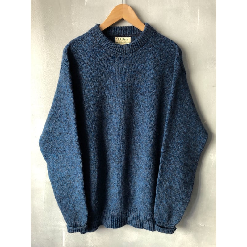 80s スコットランド製 LLBean ミックスカラー ウール ニット ごま塩 80s LLBean MIX SWEATER MADE IN USA 🇺🇸 Size MEN