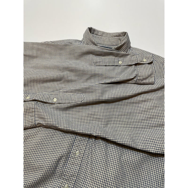 90s ラルフローレン ドットシャツ XL レア 90s ラルフローレン BDシャツ XL 茶 千鳥格子 ビンテージ 6279