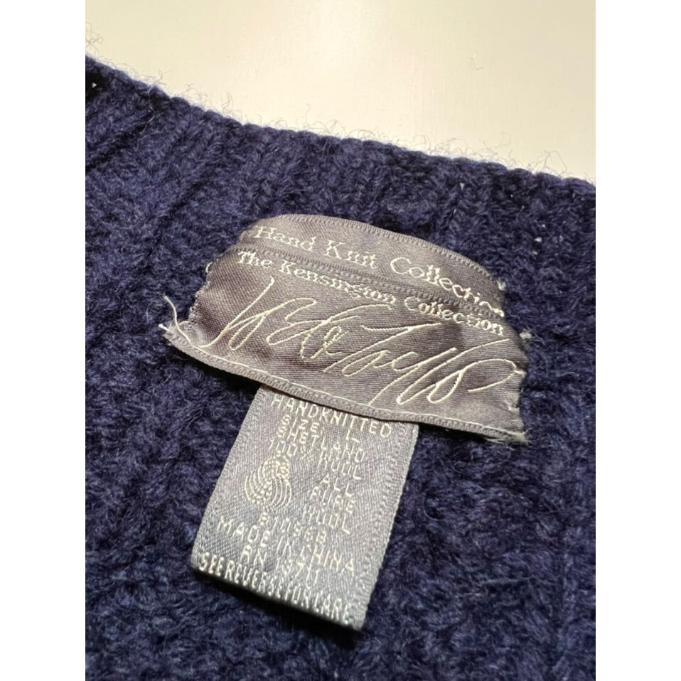 80〜90s The Kensington Collection HAND KNIT Size