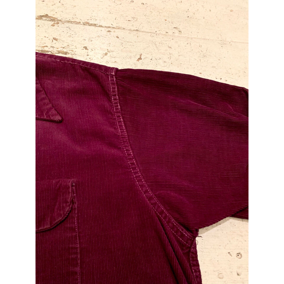 50s Brooks Lane OPEN COLLAR CORDUROY SHIRT Size
