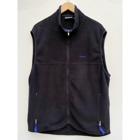 90s Patagonia "BLACK" FLEECE VEST MADE IN USA 🇺🇸 Size L