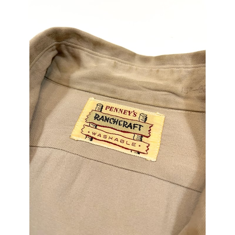 50s RANCH CRAFT RAYON WESTERN SHIRT Size 15 1/2