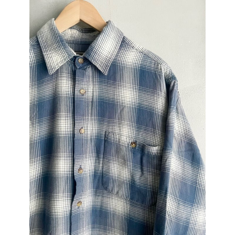 90s DAVID TAYLOR LIGHT FLANNEL SHIRT Size L | K...