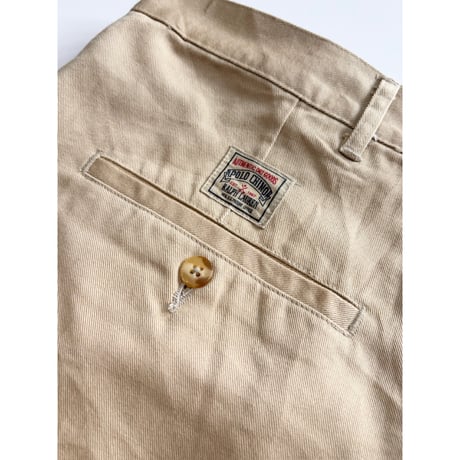 80s "DEAD STOCK" Ralph Lauren CHINO PANTS MADE IN USA 🇺🇸 Size W31L32→W31.5L31.5