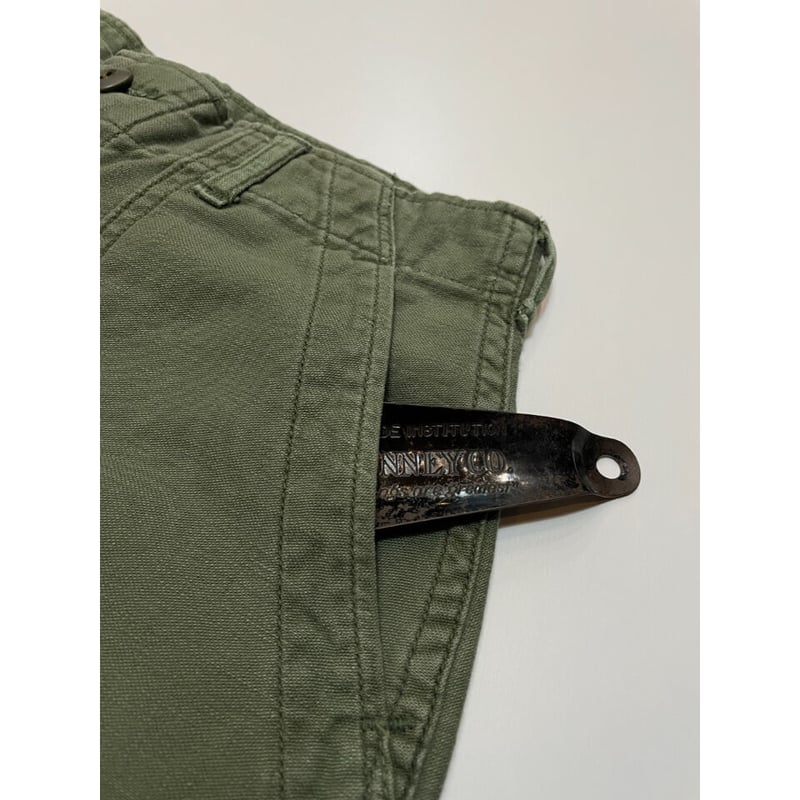 70s US ARMY OG-107 COTTON SATEEN BAKER PANTS Si
