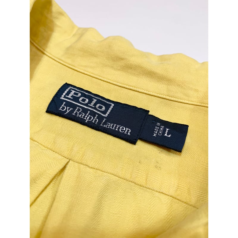 専用です♪ Ralph Lauren イエロー チェーンパターン XS POLO RALPH LAUREN『ビッグフィット オックスフォードシャツ