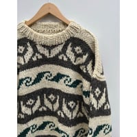 90s WOOL HAND KNIT MADE IN ECUADOR 🇪🇨 Size L
