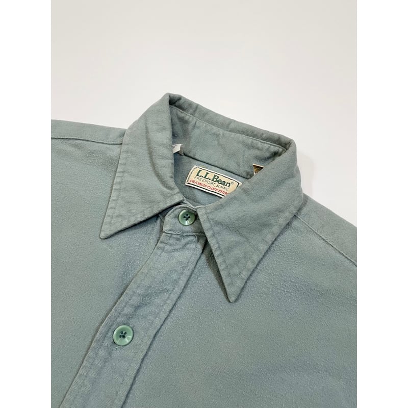 80s L.L.Bean CHAMOIS CLOTH SHIRT MADE IN USA ??