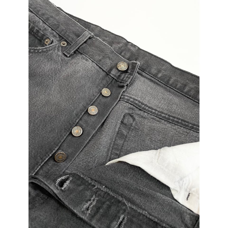 90s Levi's 501-0660 BLACK DENIM PANTS MADE IN U