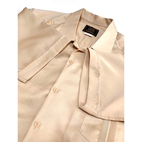 90s ZAVA OPEN COLLAR CUBA SHIRT Size XXL