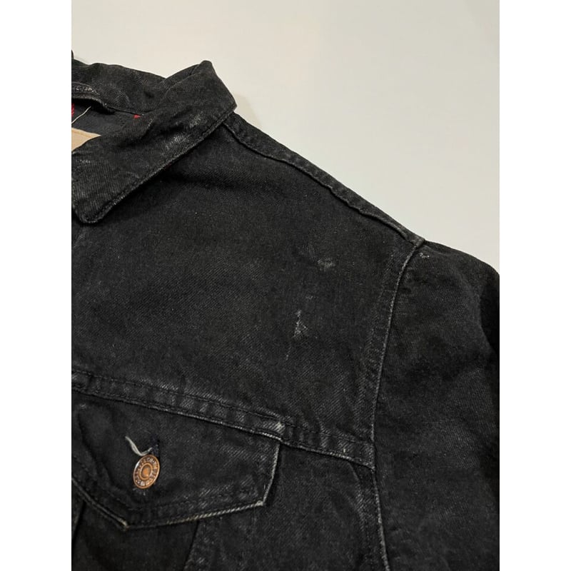 90s Levi's 70427 FLANNEL LINED BLACK DENIM JACK 90s Levi's 70427 FLANNEL LINED BLACK DENIM JACK