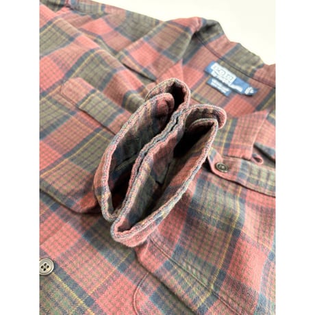90s Ralph Lauren "VINTAGE CAMP" OPEN COLLAR SHIRT Size L