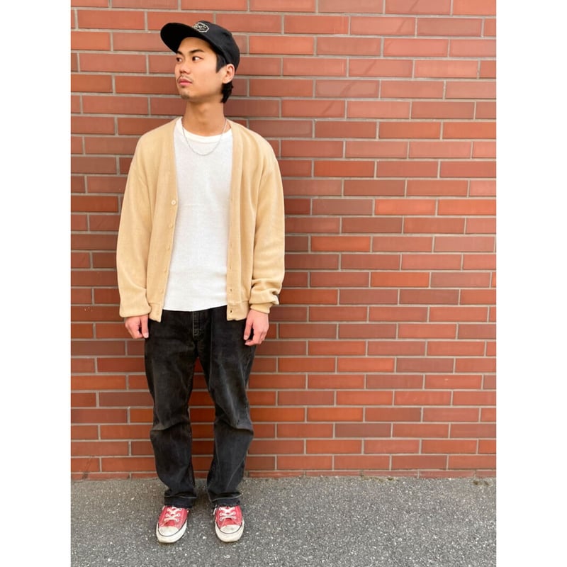 美品　ヴィンテージ　Barclay バークレー　アクリルカーディガン グリーン 美品 ヴィンテージ Barclay バークレー アクリルカーディガン