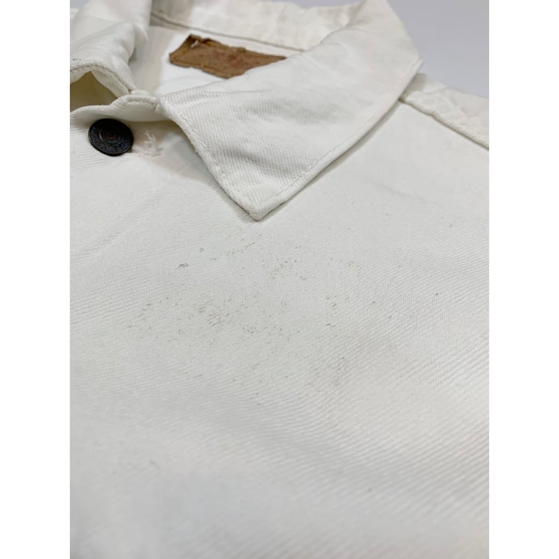 80s Levi's 70507 WHITE DENIM JACKET MADE IN USA