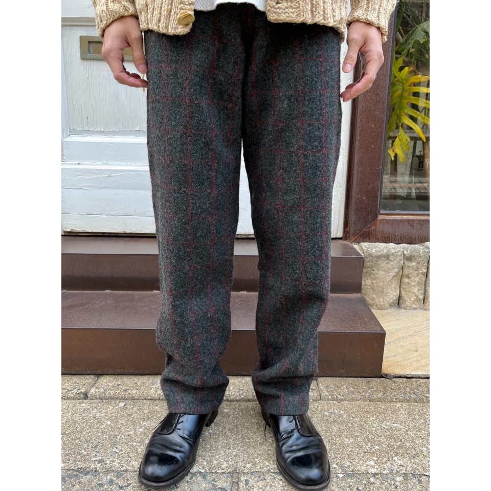 モ*ル様 80s 70s エルエルビーン ブラックウォッチ パンツ モ*ル様 80s 70s エルエルビーン ブラックウォッチ パンツ