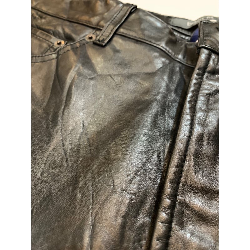 00s GAP LEATHER PANTS Size W35L32→W34L31 | KORDS