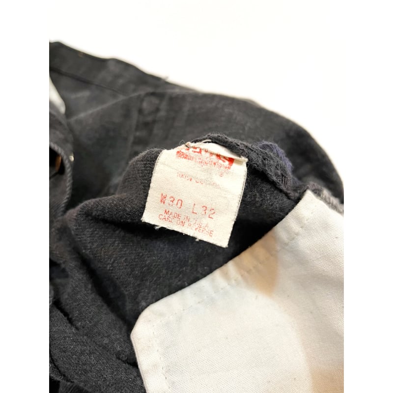 90s Levi's 501-0660 BLACK DENIM PANTS MADE IN U
