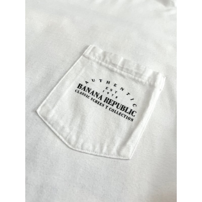90s\"Banana Republic\" 香港製 オープンカラーシャツ ホワイト 90s
