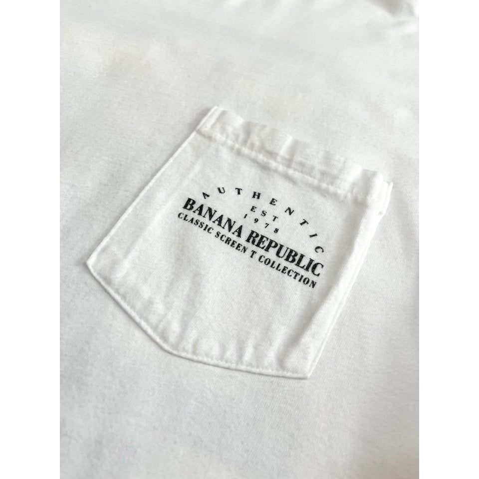 90s BANANA REPUBLIC ヘンリーネック ロンTee 白タグ レア 90s BANANA REPUBLIC ヘンリーネック ロンTee 白タグ レア