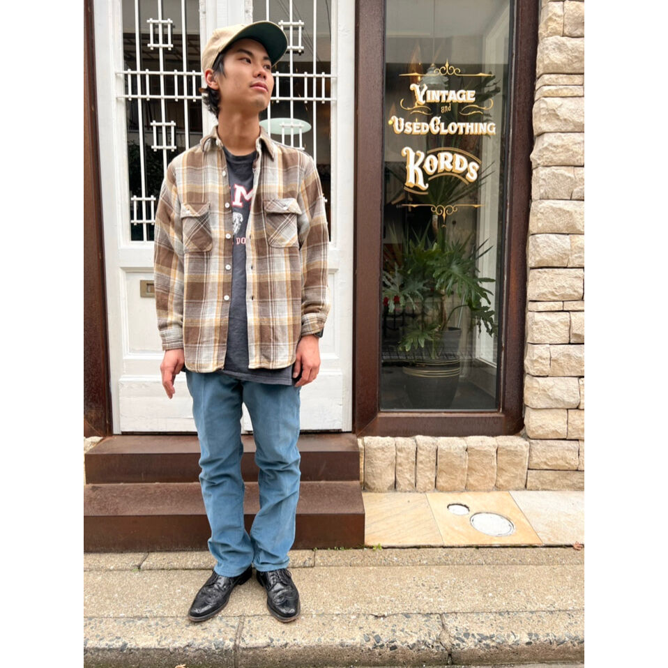 Grant's 1960-70年代流通 60s〜70s GRANTS FLANNEL SHIRT Size M | KORDS