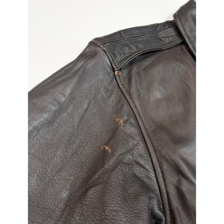 80s BANANA REPUBLIC "A-2 TYPE" LEATHER JACKET Size 42