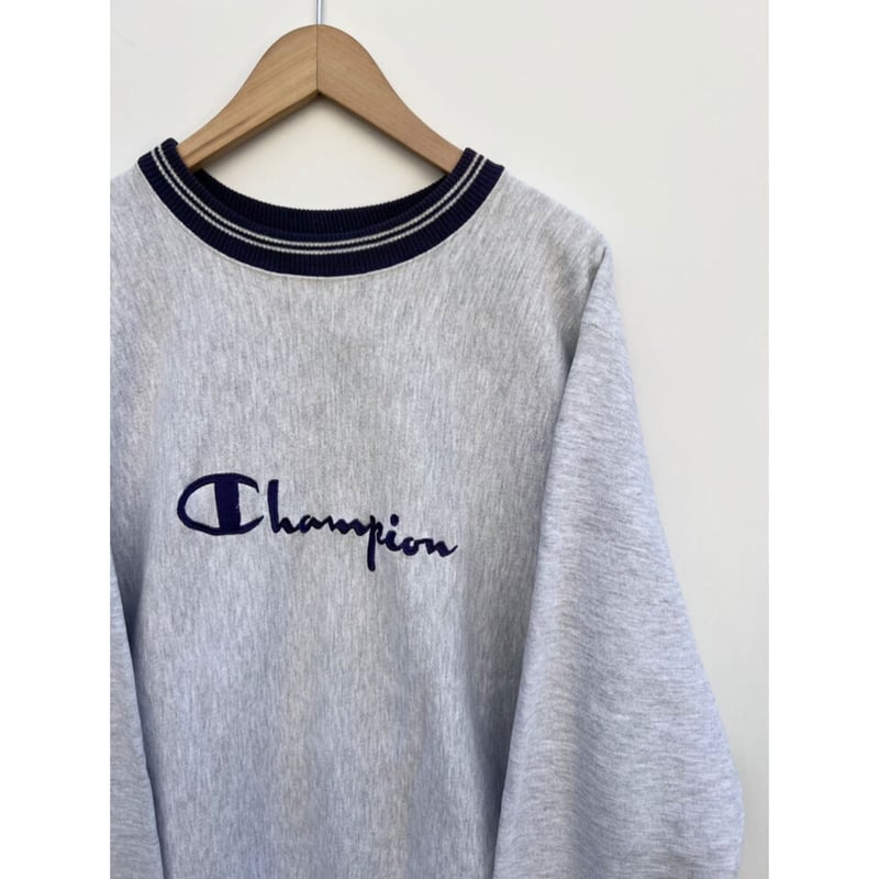 ステンシル 90s Champion Reverse Weave USA製 希少】90s champion リバースウィーブ ステンシル L 染み込み