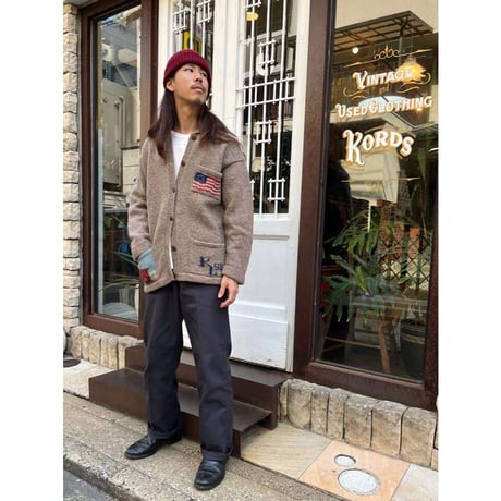 90s POLO COUNTRY HAND KNIT CARDIGAN Size M