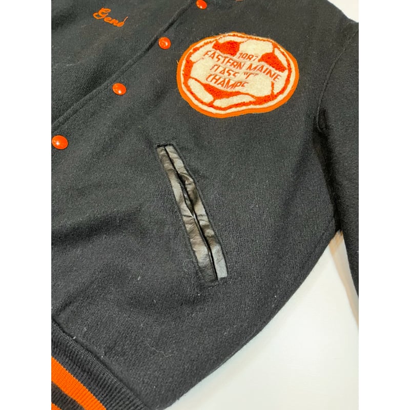 80s DELONG スタジャン バーシティジャケット ビンテージ レスリング USA製 80s DeLong 
