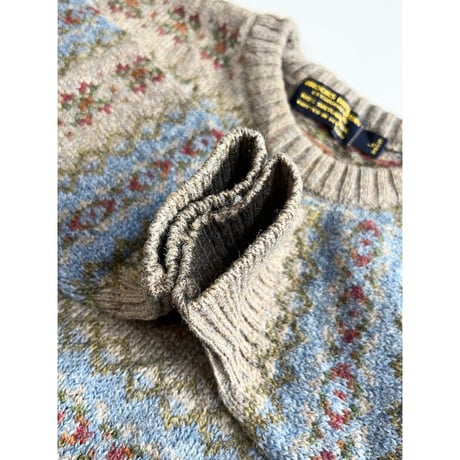 80s BROOKS BROTHERS SHETLAND WOOL KNIT MADE IN SCOTLAND 🏴󠁧󠁢󠁳󠁣󠁴󠁿 Size L