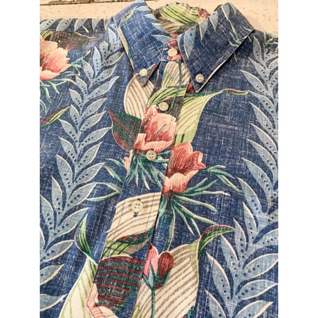 90s REYN SPOONER PULLOVER ALOHA SHIRT TAILORED IN USA 🇺🇸 Size M