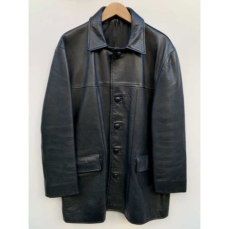 80s ARROW LEATHER CARCOAT Size L | KORDS 80s ARROW LEATHER CARCOAT Size L | KORDS