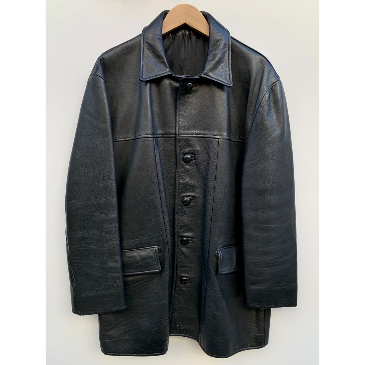 80s ARROW LEATHER CARCOAT Size L | KORDS 80s ARROW LEATHER CARCOAT Size L | KORDS