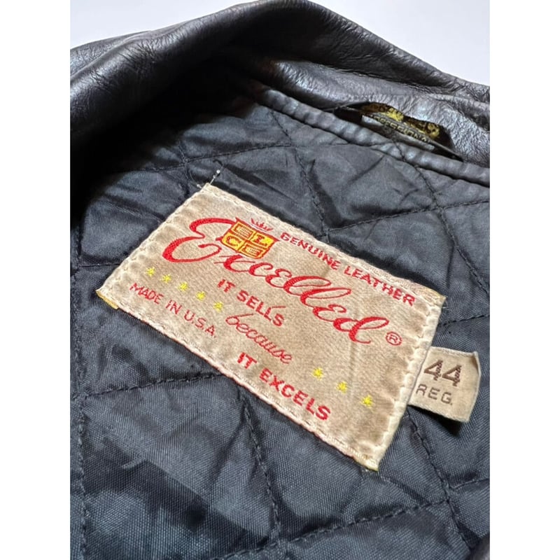 70s EXCELLED DOUBLE RIDERS JACKET MADE IN USA 🇺