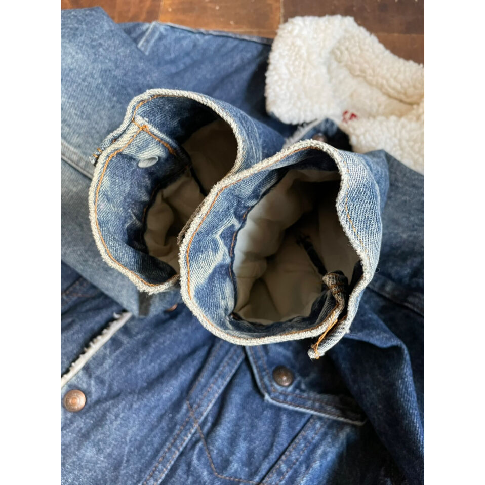 usa製 90s リーバイス 70608 サイズ42 Vintage Levis 70608 Denim Trucker Sherpa Jacket 42 Made in