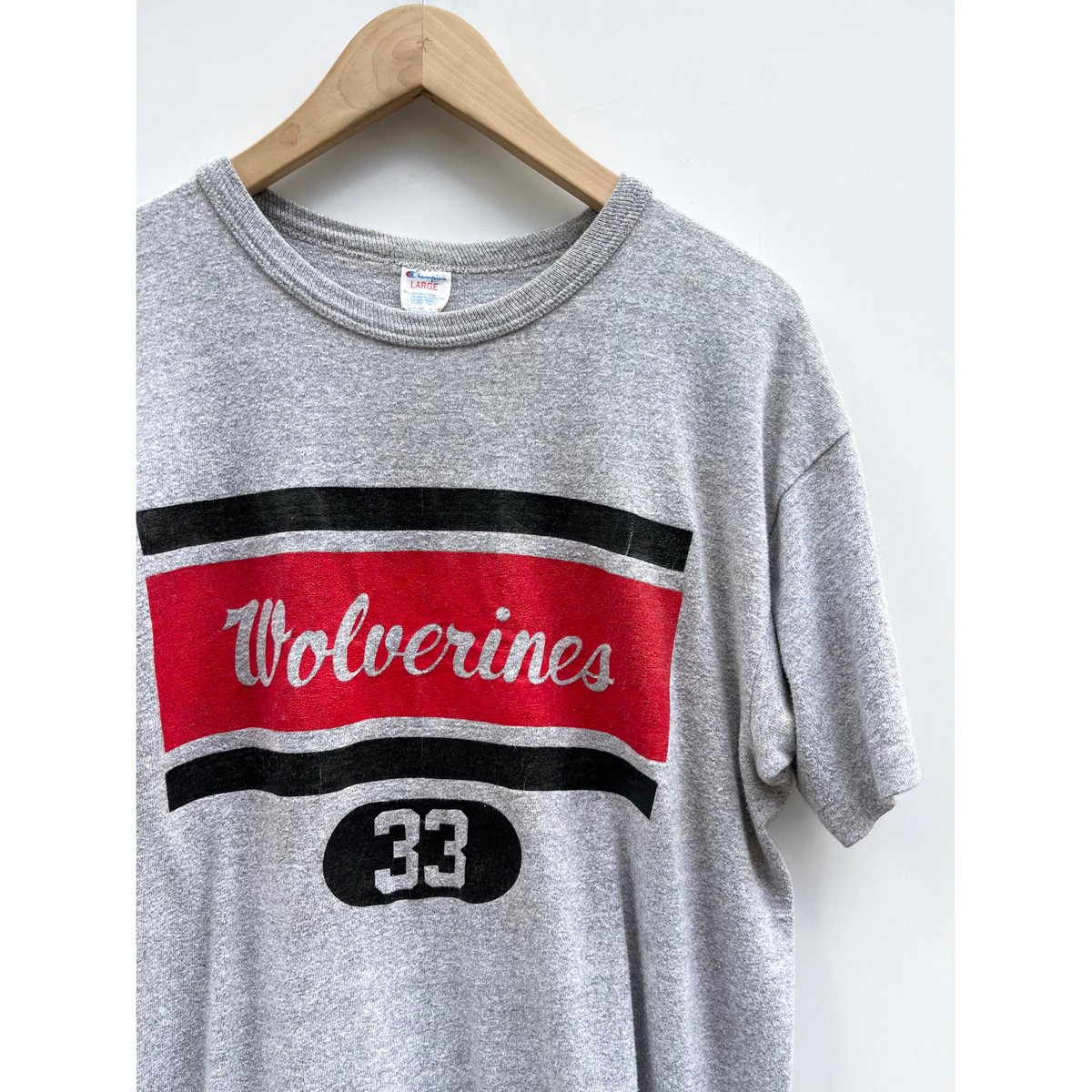 チャンピオン 80s ビンテージ USA製 80s Champion S/S ヴィンテージTシャツ 染み込み 88/12 cotton 8