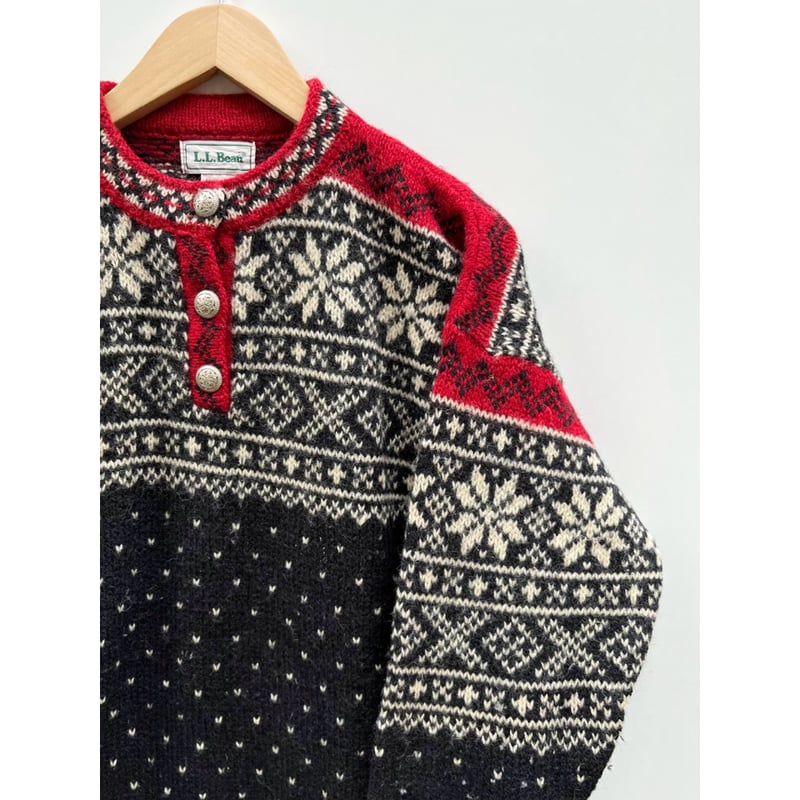80〜90s L.L.Bean WOOL KNIT MADE IN USA ?? Size S