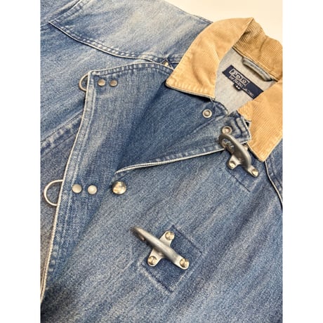 90s Ralph Lauren DENIM FIREMAN COAT Size M