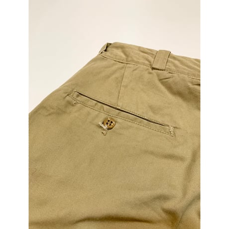 60s US ARMY KHAKI TROUSERS Size W36L33→W33L29