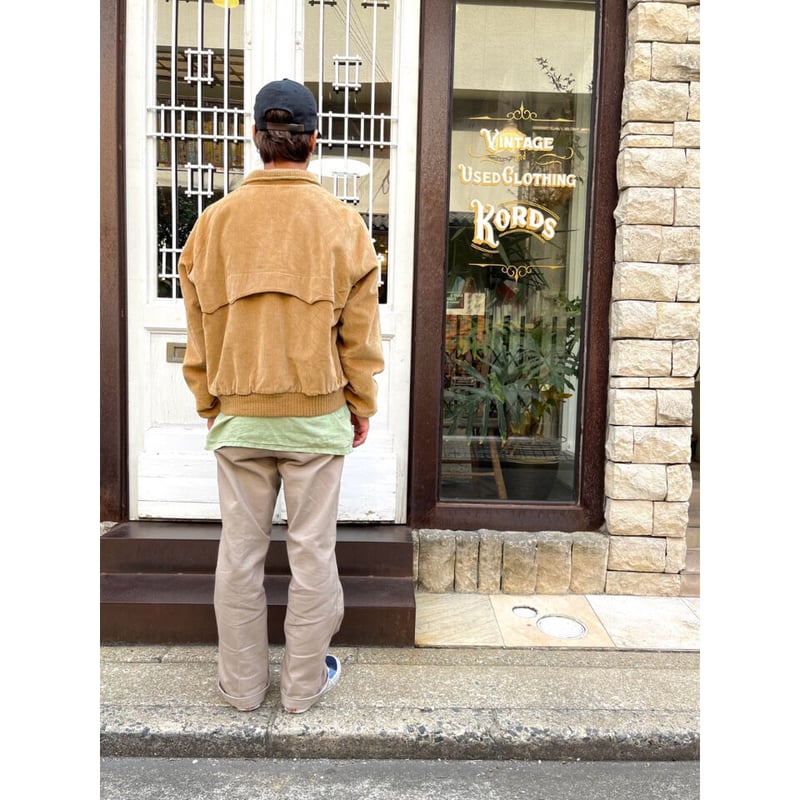 80s L.L.Bean CORDUROY HARRINGTON JACKET Size 42