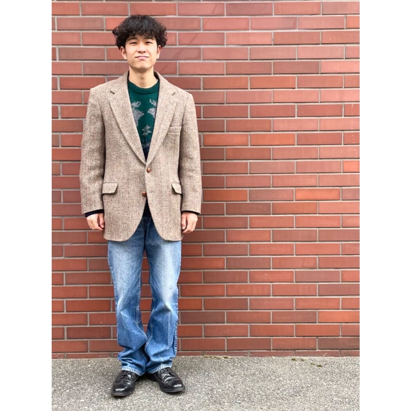 80s STAFFORD HARRIS TWEED JACKET TAILORED IN US 80s STAFFORD HARRIS TWEED JACKET TAILORED IN US