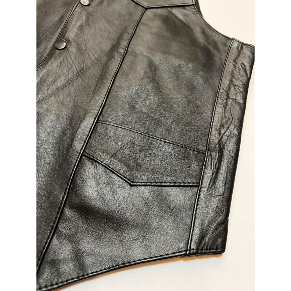 80s SHAF LEATHER VEST Size 40 | KORDS