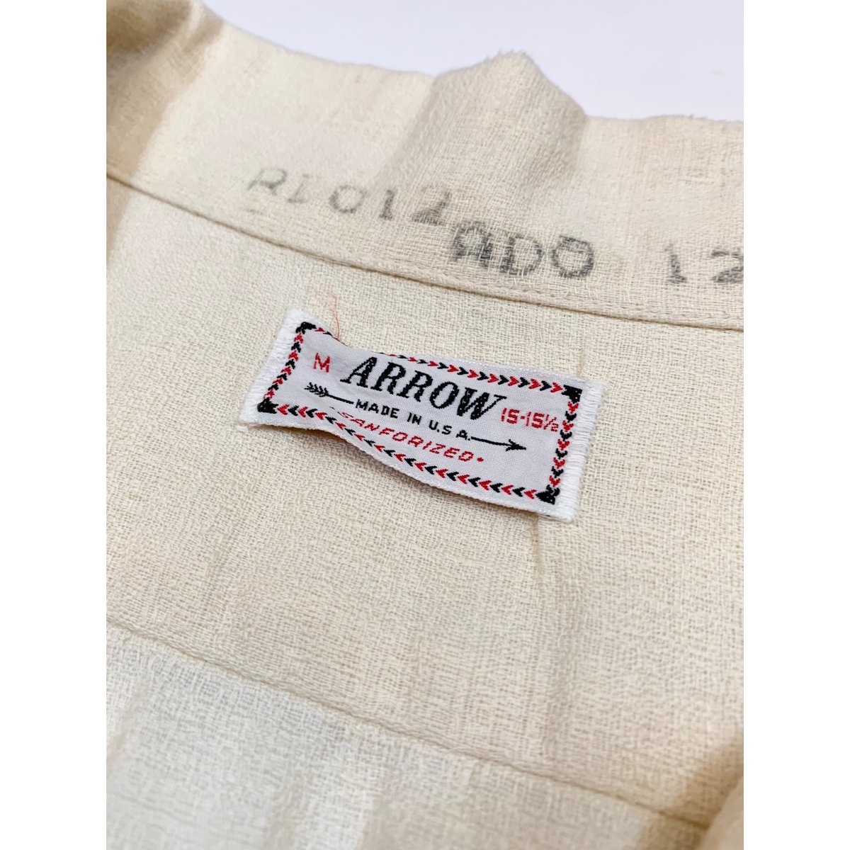 50s ARROW S/S OPEN COLLER SHIRT MADE IN USA 🇺🇸