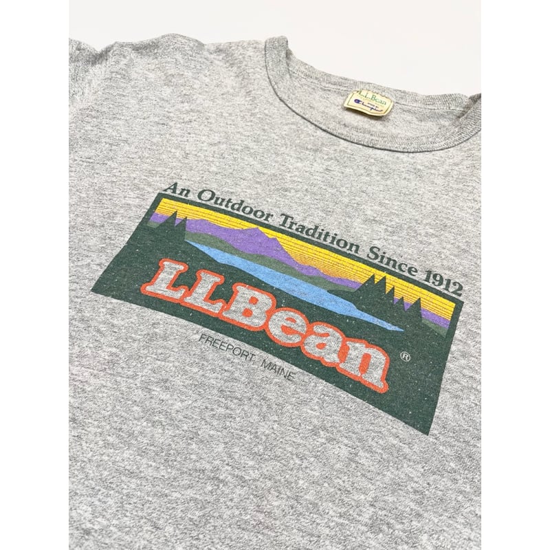 80s L.L.Bean×Champion W-NAME Tee MADE IN USA🇺🇸