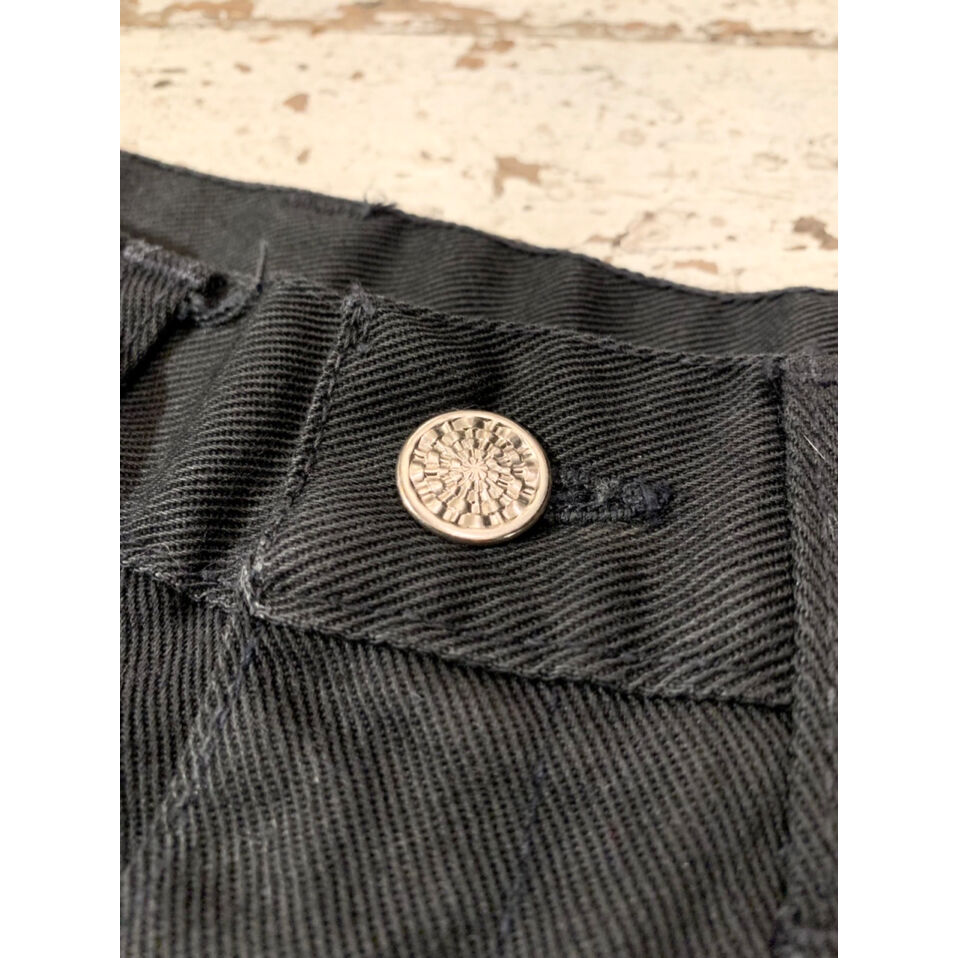 60s STORE BRAND BLACK COTTON TWILL PANTS Size W