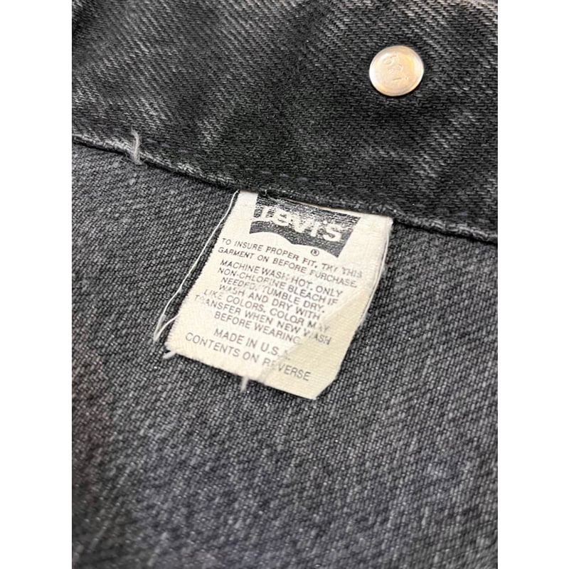 【専用出品】 90s Levi's 57598 BLACK DENIM JACKET MADE IN USA